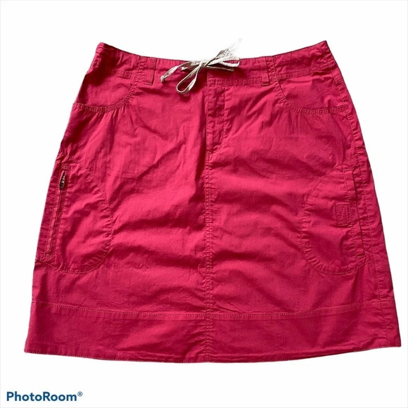 Eddie Bauer Cargo Skirt Zipper & Snap w Drawstring - Picture 1 of 5